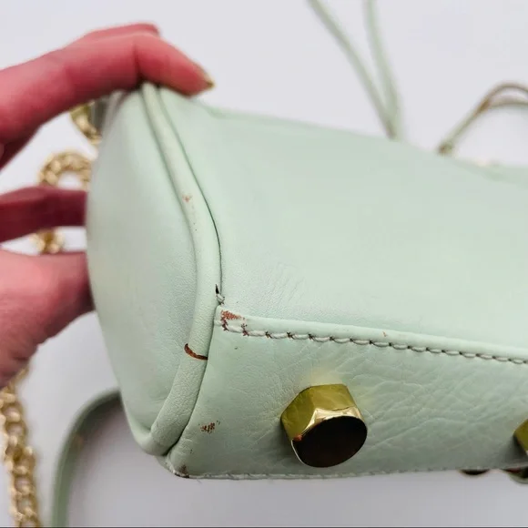 Rebecca Minkoff Mini M.A.C. crossbody bag in mint green - Picture 7 of 10